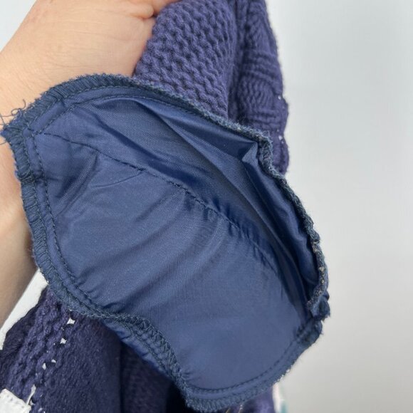 Jennifer & Company Knit Blue Floral Embroidered Sweater Jacket woman's size smal - Picture 14 of 15